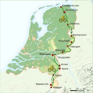 schilder Correctie Nodig uit Het Pieterpad per fiets: Groningen - Limburg over het Fietserpad